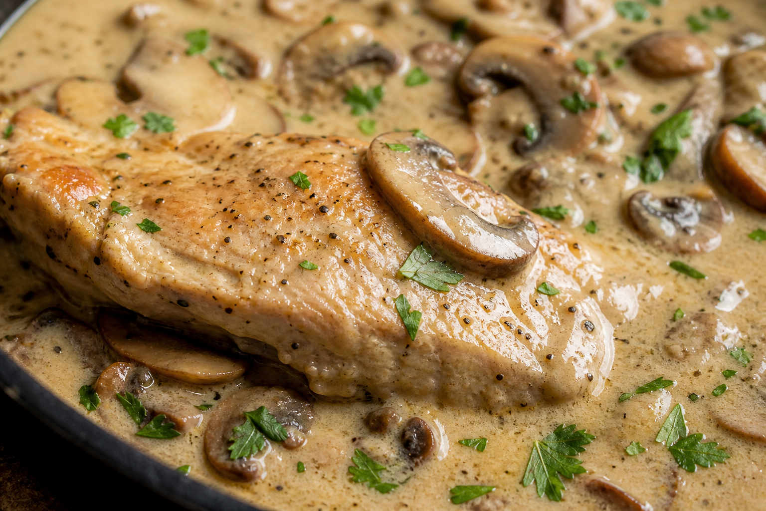 Putenrahmgeschnetzeltes mit Spätzle - zdjęcie 4