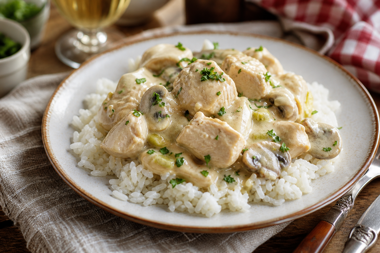 Blanquette de dinde aux champignons - zdjęcie 3
