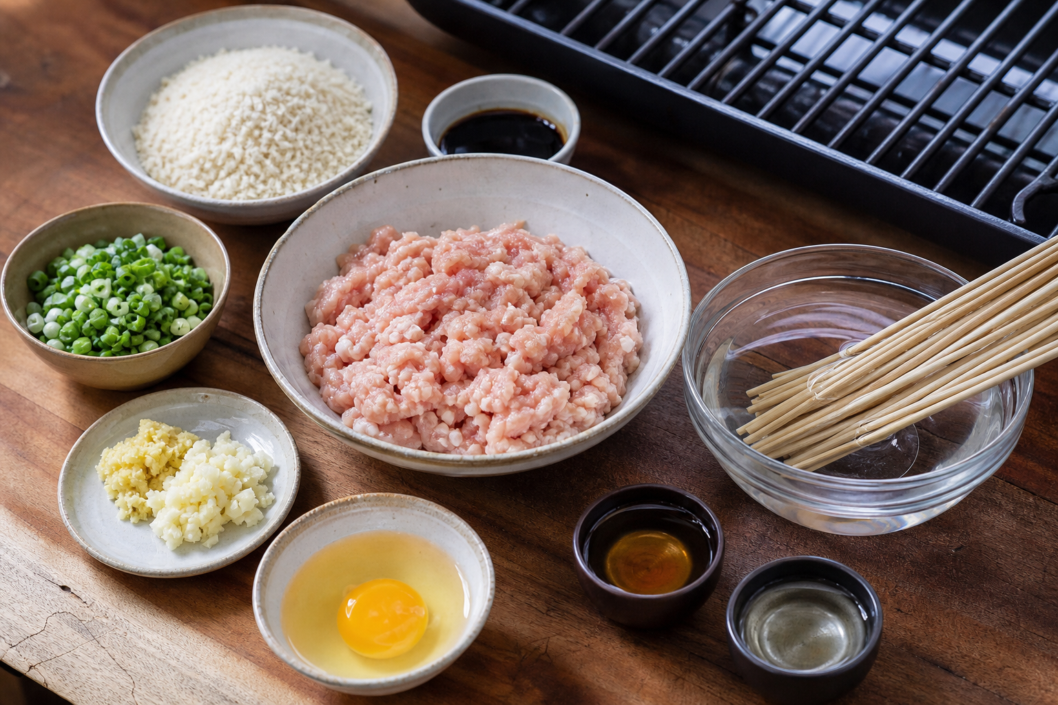 Tsukune yakitori – japońskie grillowane klopsiki z kurczaka w sosie tare - zdjęcie 2