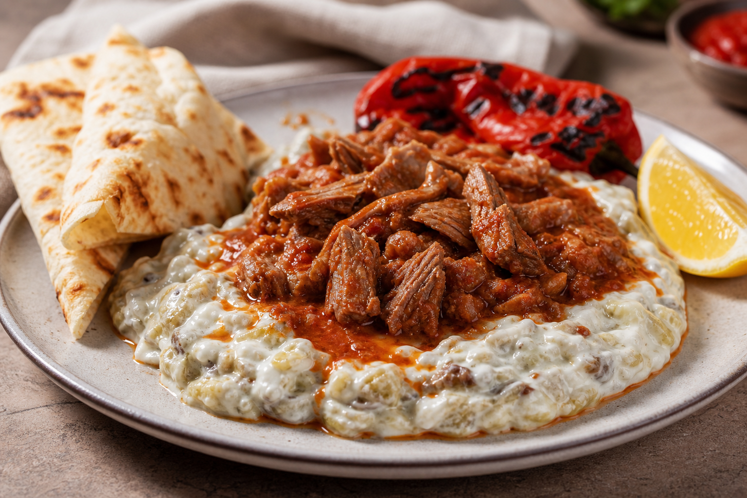 Ali Nazik kebabı z baraniną - zdjęcie 3