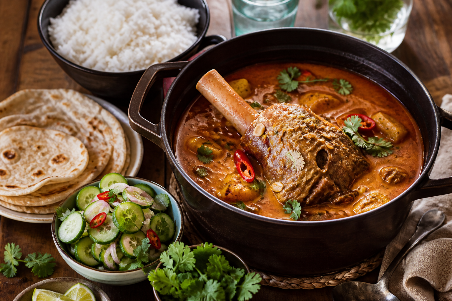 Gaeng Massaman Kha Kae – tajskie curry massaman z golenią baranią - zdjęcie 5