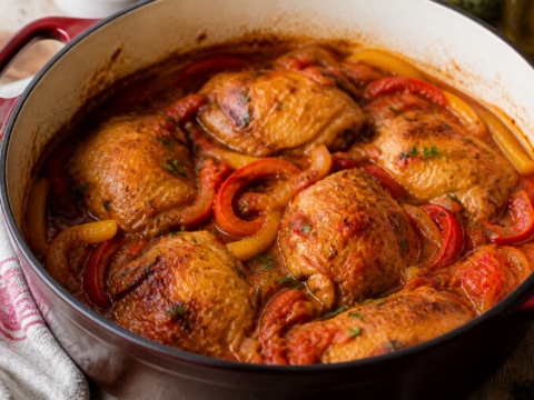 Pollo alla romana con peperoni - zdjęcie 1