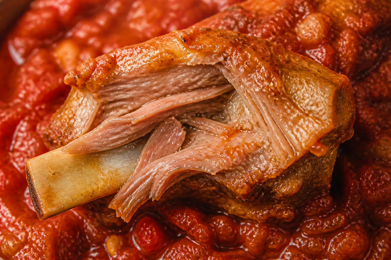 Sugo con le spuntature – rzymskie żeberka wieprzowe w pomidorowym sosie - zdjęcie 4