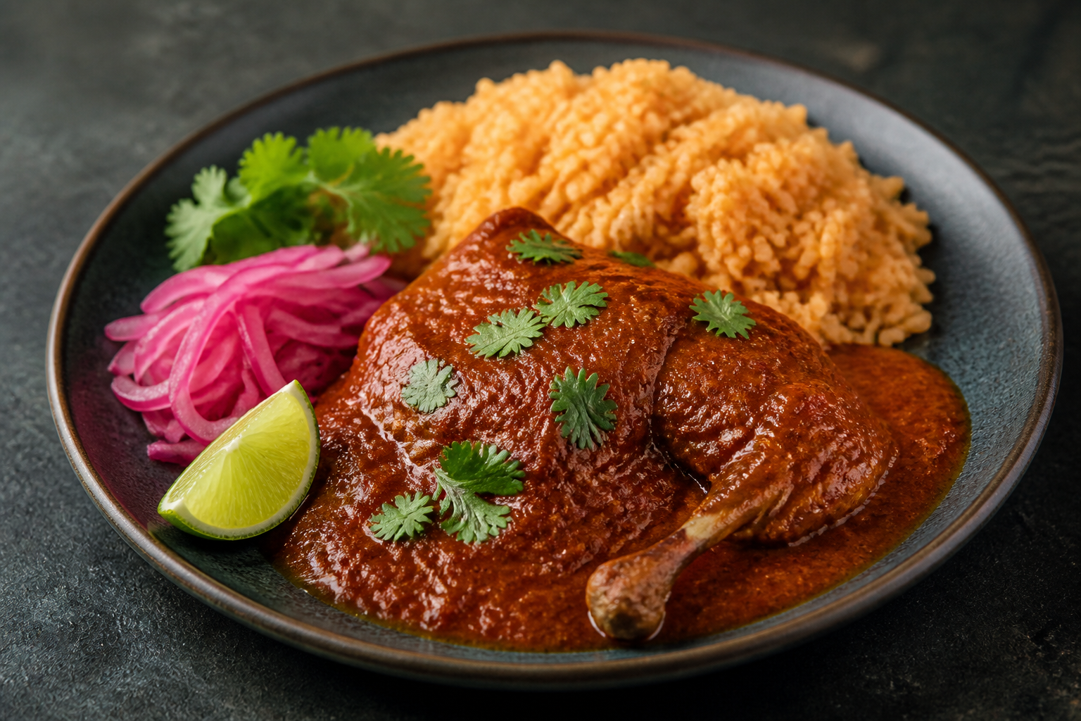 Pato en pipián rojo de Tizatlán - zdjęcie 3