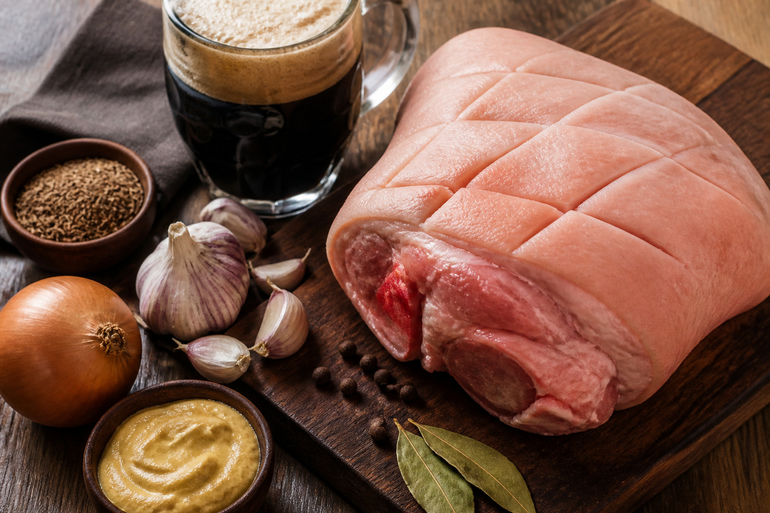 Vepřové koleno pečené na černém pivě - zdjęcie 2