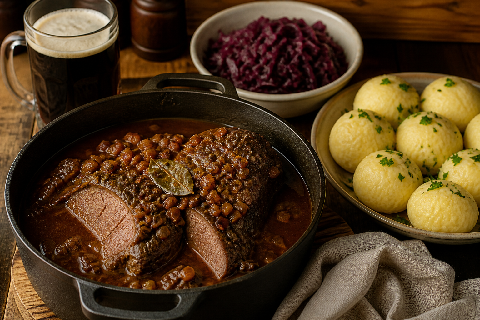Rheinischer Sauerbraten – reńska wołowa pieczeń marynowana - zdjęcie 5