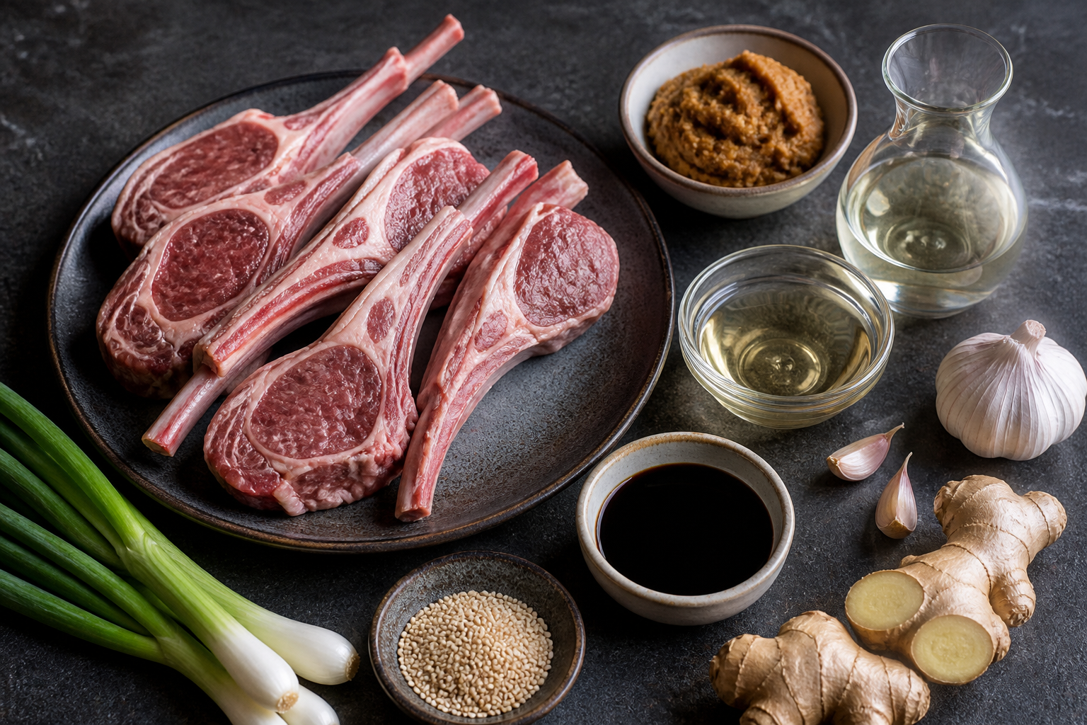 Ramu choppu no ninniku miso-yaki – japońskie kotleciki jagnięce w czosnkowym miso - zdjęcie 2