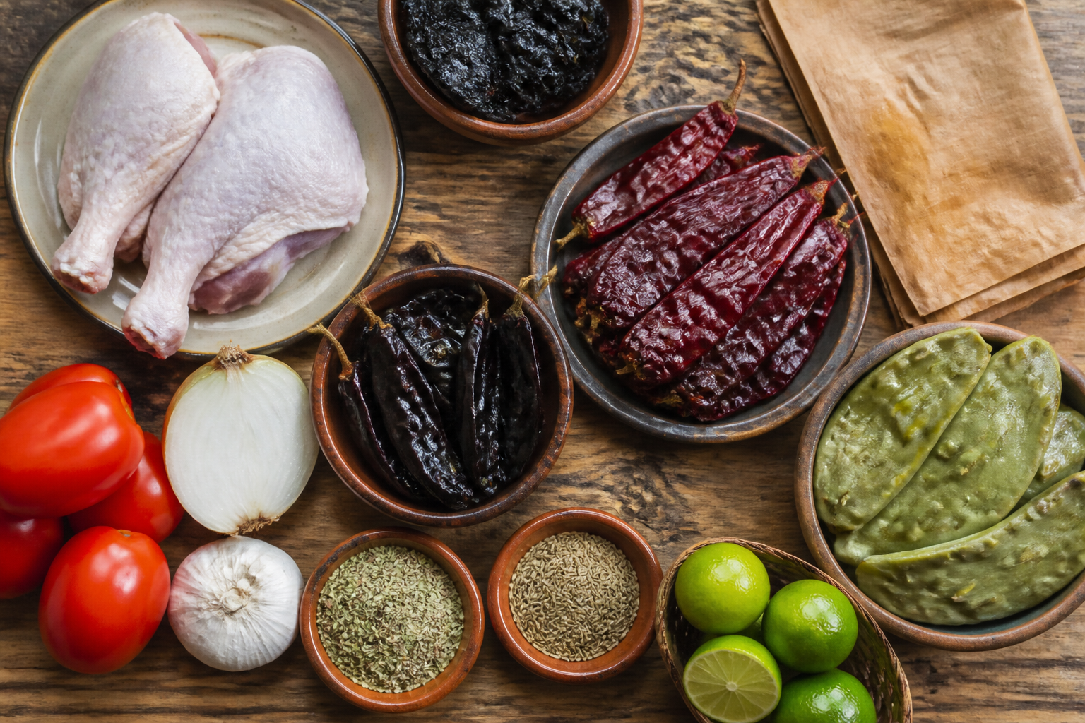 Mixiotes de pato en adobo z nopalitos - zdjęcie 2