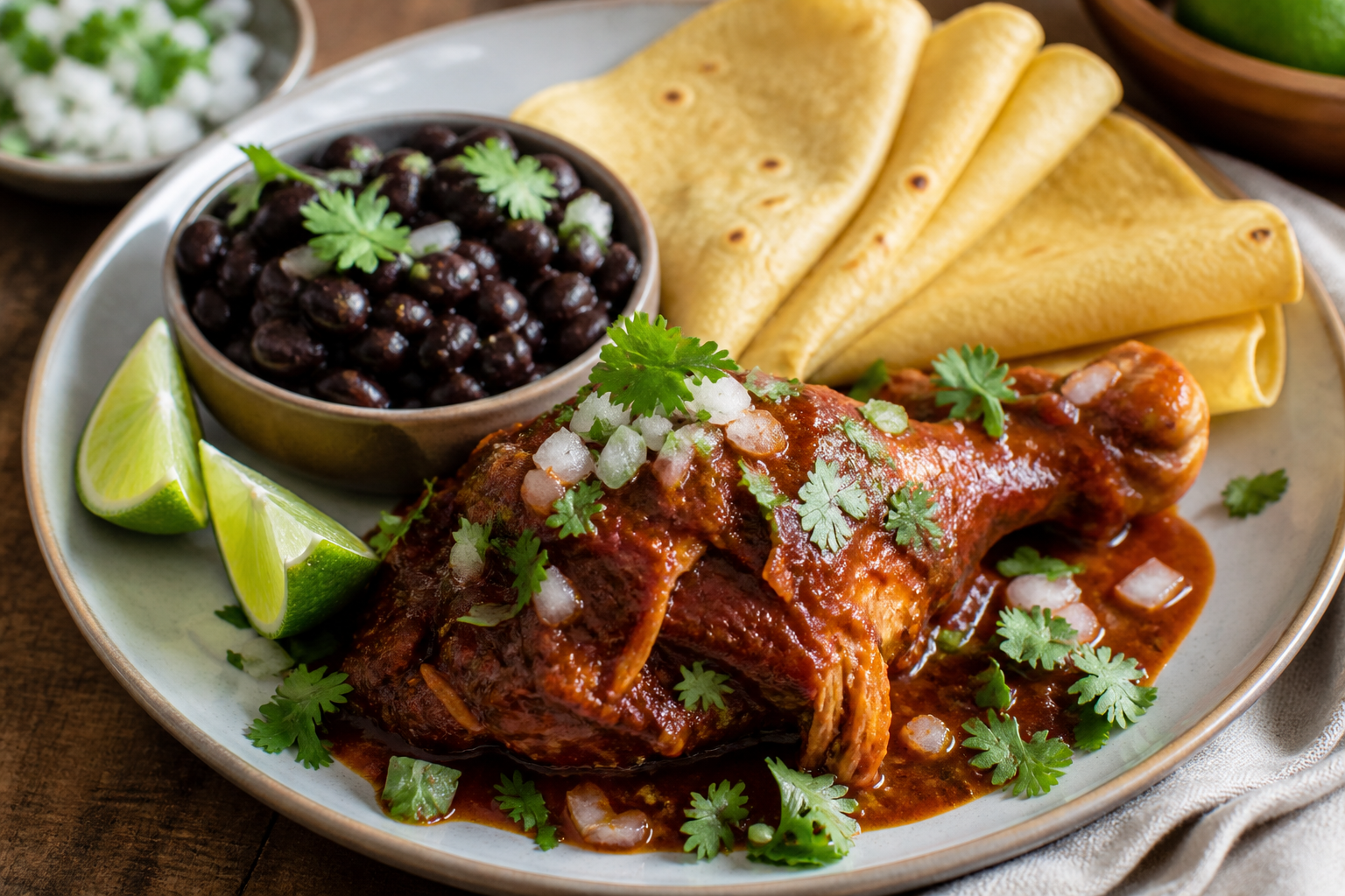 Mixiotes de pato en adobo z nopalitos - zdjęcie 3